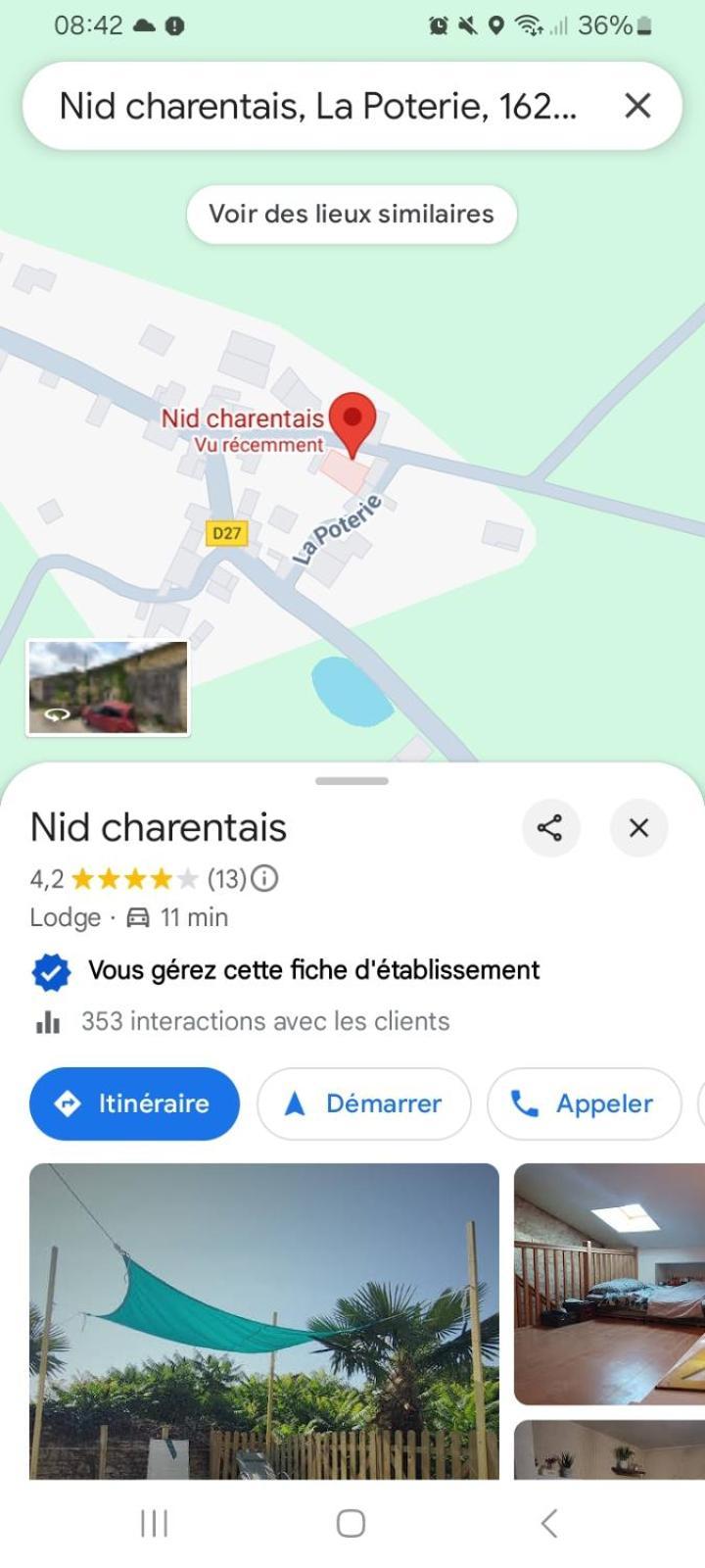 Les Chambres Du Nid Charentais La Poterie  Bagian luar foto